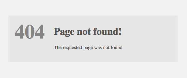 Page not found
